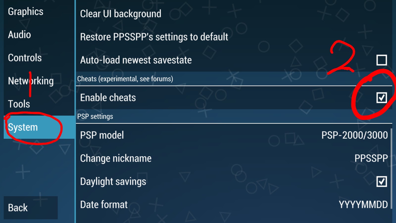 retroarch ppsspp unable to load atlas